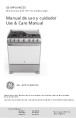 GE JCEG3020 Use & Care Manual предпросмотр