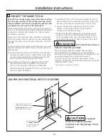 Предварительный просмотр 39 страницы GE JCGBS23 Owner'S Manual & Installation Instructions