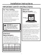 Preview for 2 page of GE JCK1000 Installation Instructions Manual