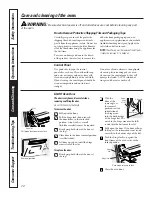 Preview for 22 page of GE JCKP30 Owner'S Manual