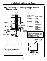 Предварительный просмотр 4 страницы GE JCKS10 Installation Instructions Manual