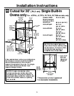 Предварительный просмотр 5 страницы GE JCKS10 Installation Instructions Manual