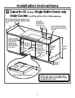 Preview for 7 page of GE JCKS10 Installation Instructions Manual