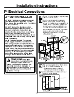 Предварительный просмотр 9 страницы GE JCKS10 Installation Instructions Manual