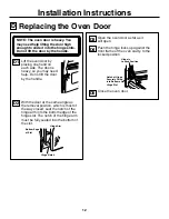 Preview for 12 page of GE JCKS10 Installation Instructions Manual