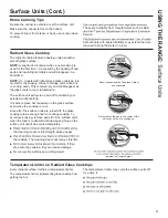 Preview for 9 page of GE JCS630 Manual