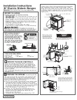 GE JCS860EFES Installation Instructions preview