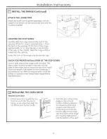 Предварительный просмотр 9 страницы GE JD630DF1WW Installation Instructions Manual