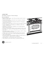 Preview for 2 page of GE JD968BKBB - Profile Dimensions And Installation Information