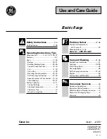 GE JDP39 Use And Care Manual preview