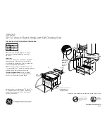 Предварительный просмотр 1 страницы GE JDP42STSS Dimensions And Installation Information