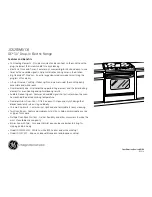 Preview for 2 page of GE JDS28CKCC Dimensions And Installation Information