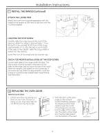 Предварительный просмотр 9 страницы GE JDS28DF1WW Installation Instructions Manual