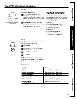 Предварительный просмотр 13 страницы GE JE1140BC Owner'S Manual