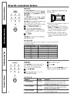 Предварительный просмотр 16 страницы GE JE1140BC Owner'S Manual