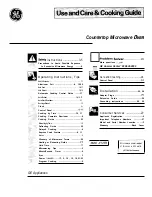 Preview for 1 page of GE JE1240L Use And Care & Cooking Manual