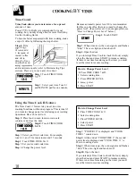 Preview for 10 page of GE JE1240L Use And Care & Cooking Manual