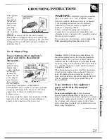 Preview for 25 page of GE JE1240L Use And Care & Cooking Manual