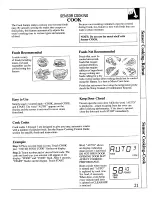 Preview for 21 page of GE JE1390 Use And Care Manual