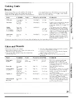 Preview for 25 page of GE JE1455K Use And Care & Cooking Manual