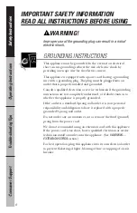 Preview for 8 page of GE JE1460 Owner'S Manual