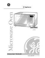 GE JE1540 Owner'S Manual предпросмотр