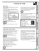 Preview for 11 page of GE JE1550GW Use And Care & Cooking Manual