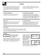 Preview for 18 page of GE JE1550GW Use And Care & Cooking Manual