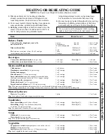 Preview for 21 page of GE JE1550GW Use And Care & Cooking Manual