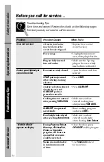 Preview for 34 page of GE JE1550GY Owner'S Manual