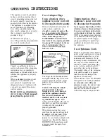 Preview for 16 page of GE JE1555T Use And Care Manual