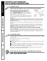 Preview for 6 page of GE JE2160 Owner'S Manual