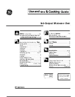 Preview for 1 page of GE JE48A Use & Care & Cooking Manual