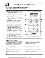 Preview for 8 page of GE JE48A Use & Care & Cooking Manual