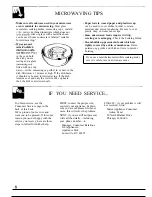 Preview for 6 page of GE JE692T Use And Care & Cooking Manual