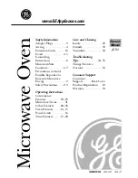 GE JE740 Owner'S Manual preview