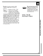 Preview for 5 page of GE JE925T Use And Care & Cooking Manual