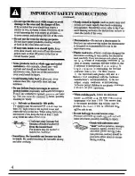 Preview for 4 page of GE JE950 Use And Care & Cooking Manual