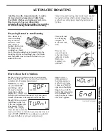 Предварительный просмотр 17 страницы GE JEB1055 Use And Care Manual