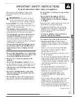 Preview for 3 page of GE JEB1090 Use And Care Manual