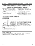 Preview for 5 page of GE JEB1095 Owner'S Manual