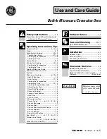 GE JEB1095 Use And Care Manual preview