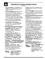 Предварительный просмотр 4 страницы GE JEM25 Use And Care & Cooking Manual