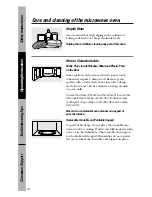 Preview for 30 page of GE JEM31BF - Spacemaker II Microwave Oven Owner'S Manual