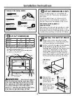 Preview for 2 page of GE JEM31WF - Spacemaker II Microwave Oven Installation Instructions