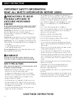 Preview for 2 page of GE JES0737 Operating Instructions Manual