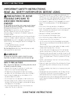 Preview for 2 page of GE JES0738 Operating Instructions Manual