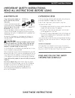 Preview for 5 page of GE JES0738 Operating Instructions Manual