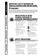 Preview for 2 page of GE JES1133WD Owner'S Manual