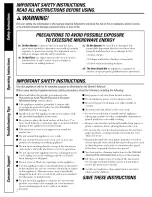 Предварительный просмотр 2 страницы GE JES1142SF Owner'S Manual